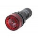 Свето-звуковой извещатель P22-DBF (LED красный, 12V AC/DC)