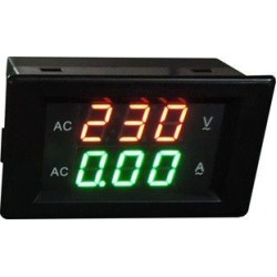 Амперметр-вольтметр цифровой переменного тока YB4835VA (LED, AC130-500V 0-50A)